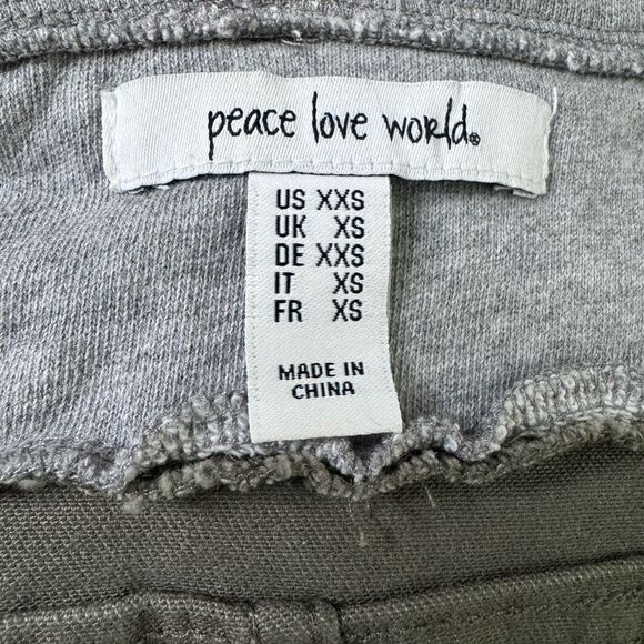 Peace Love World Denim & Terry Hooded Jacket (XXS) - Picture 8 of 9